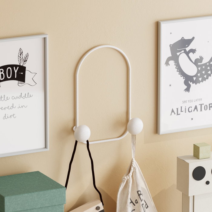 Wallity Frog-B Gancho de Pared Metálico Blanco Wallity Frog-B Gancho de Pared Metálico Blanco